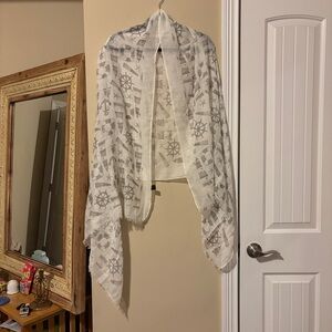 White Nautical scarf